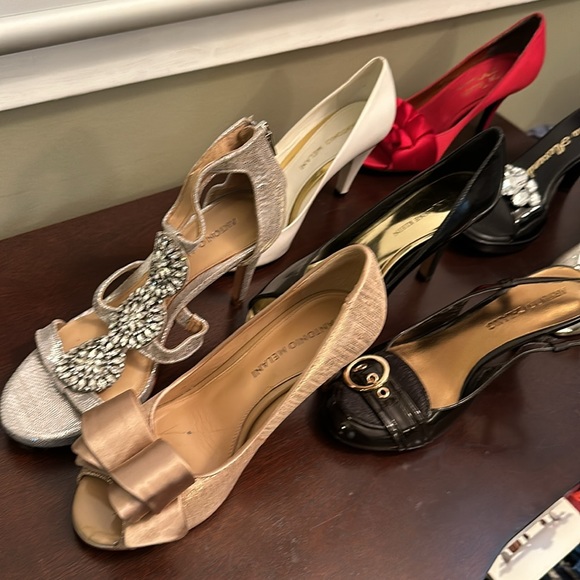 For every colour outfit! 8 Pairs Sz 5.5 & 6 Dressy Heels Pumps AK Melani Guess - Picture 8 of 13